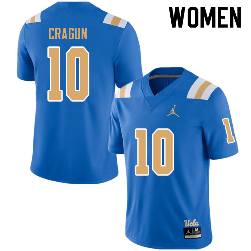Jordan Brand Women #10 Ryan Cragun UCLA Bruins College Football Jerseys Sale-Blue